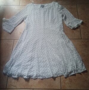 Rabbit Rabbit Rabbit White Long Sleeve Dress